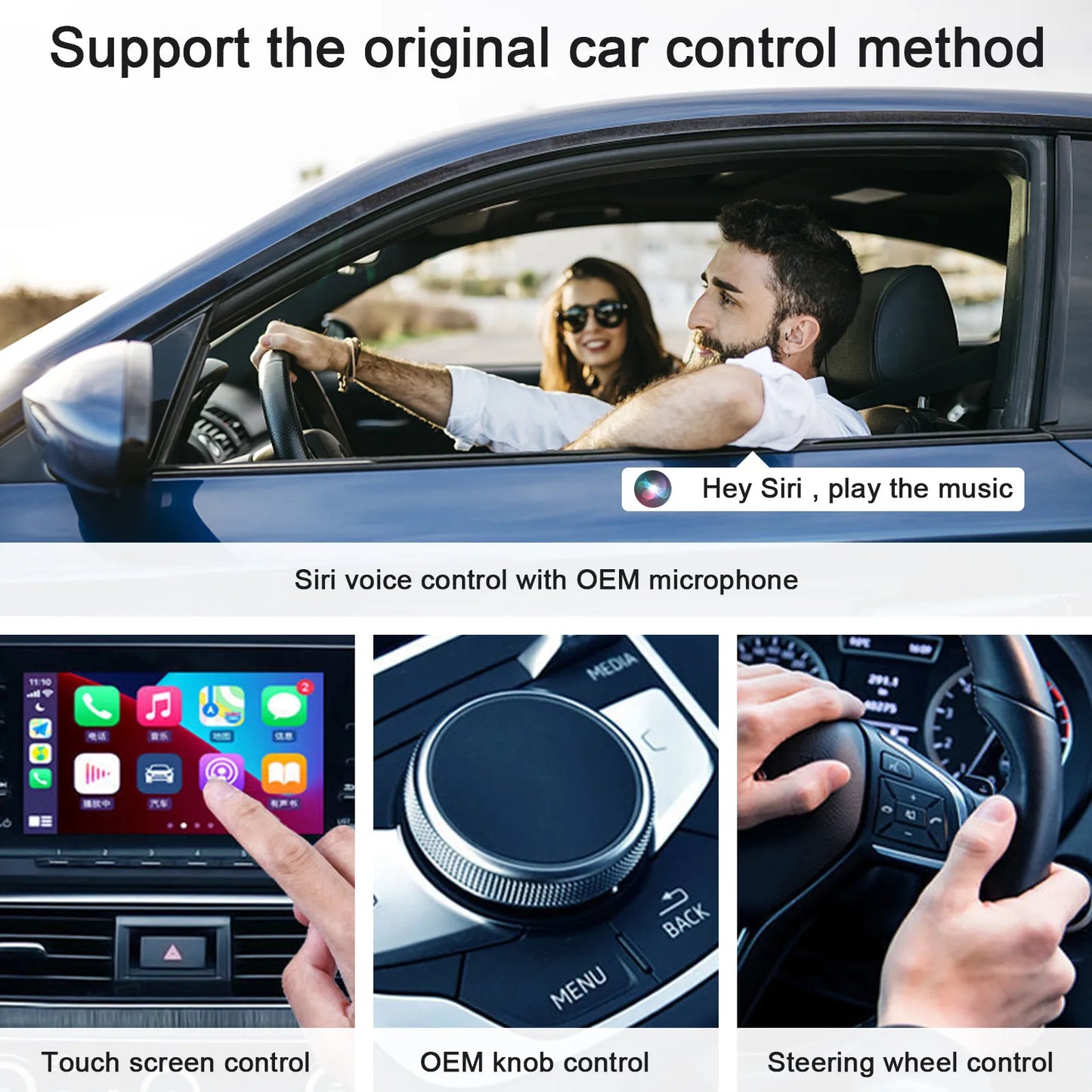 Wireless CarPlay Adapter for Android/Apple