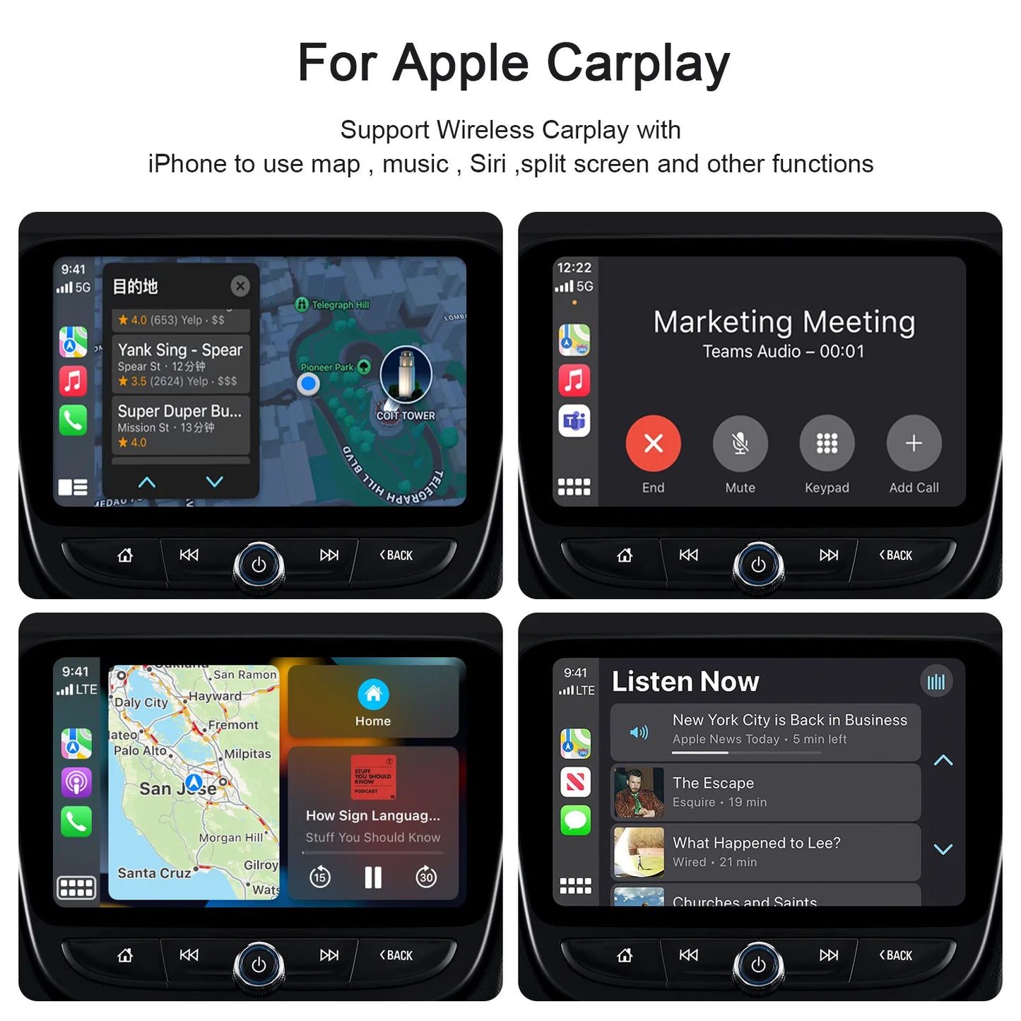 Wireless CarPlay Adapter for Android/Apple